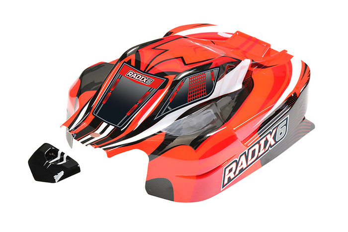 Team Corally Painted PC Body for Radix6 XP C-00185-375