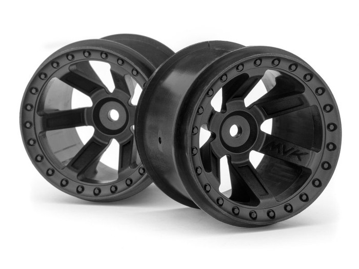 Maverick Black Wheels (2) for Quantum MT, 150160, MVK150160