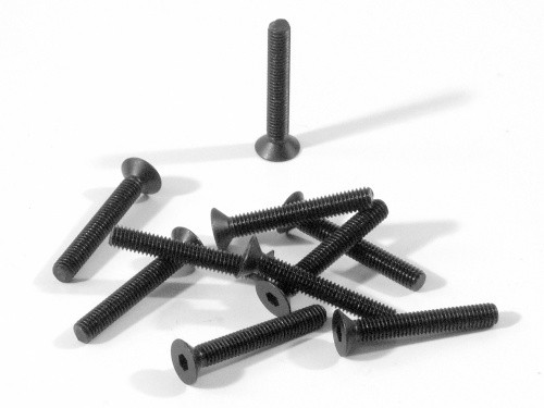 HPI Racing M3X20mm Hex Socket Flat Head Screws (10-pcs), Z087, HPIZ087