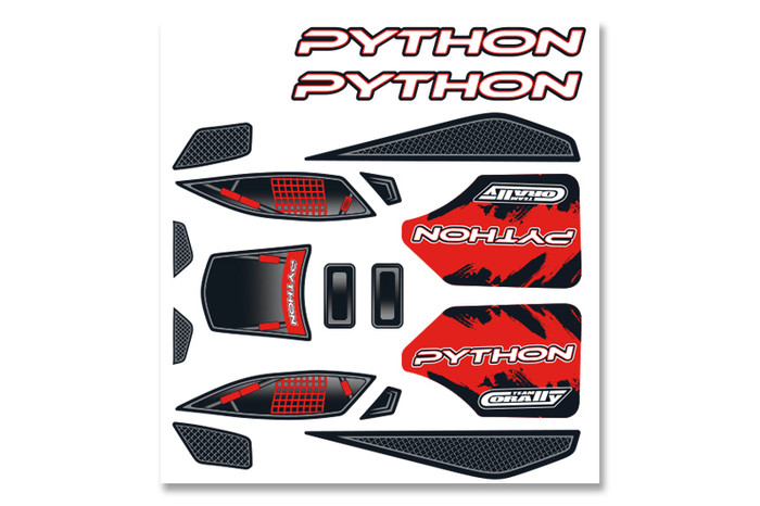 Team Corally Body Decal Sheet for Python XP 6S, C-00180-377-1