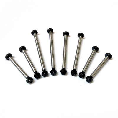 ST Racing Concepts Steel Lock-Nut Style Hinge-Pin Kit for Traxxas Bandit and Drag Slash 2WD (Black), 2637BK, ST2637BK