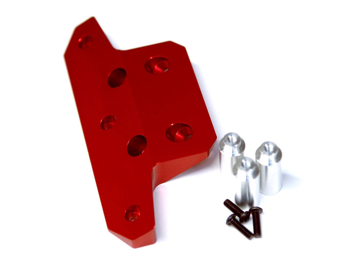 ST Racing Concepts Aluminum Heavy Duty Front Bumper for Traxxas Drag Slash (Red), 9420R, ST9420R