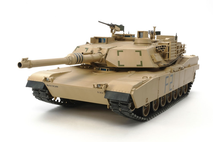 Tamiya 1/16 RC U.S. M1A2 Abrams Main Battle Tank Full Option Kit, 56041