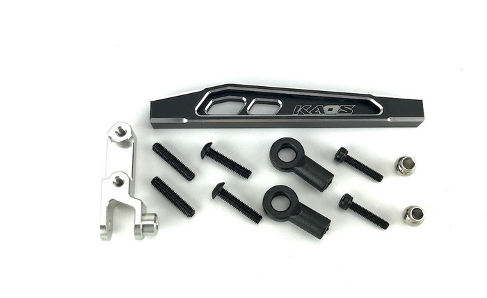 CEN Racing Aluminum Black 69mm KAOS Front 4th Link Suspension Link Set Upper Left for DL-Series F-450s, CKD0376