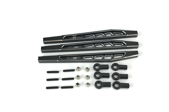 CEN Racing CNC Aluminum Black 117mm Rear Upper and Lower Suspension Link Set for DL-Series F-450s, CKD0374, CEGCKD0374