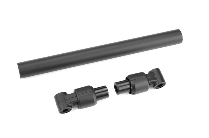 Team Corally Black Aluminum Front Chassis Tube 110mm - Sketer 4S MT, C-00180-665, CORC-00180-665