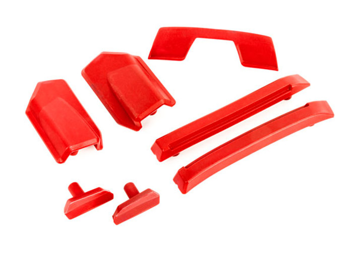 Traxxas Body Reinforcement Set for Sledge 1/8 Monster Truck - Red, 9510R