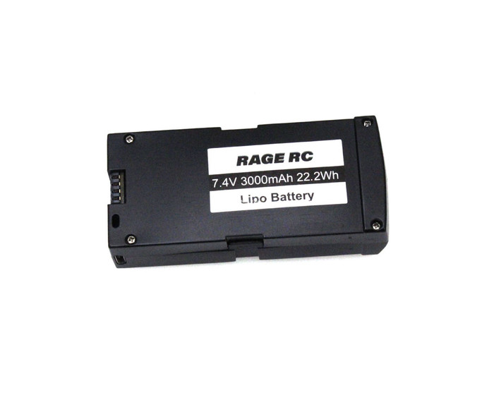 Rage Stinger GPS Drone 7.4V 3000mAh LiPo Battery with Case, 4465