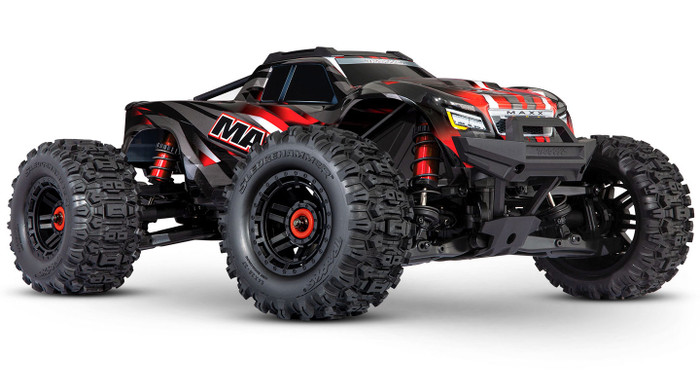 Traxxas Maxx 4S RTR 4x4 Monster Truck with WideMaxx - Red, 89086-4