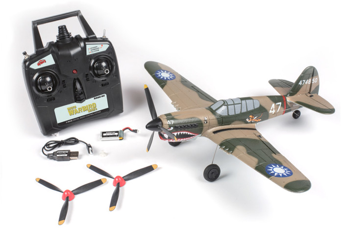 Rage Curtiss P-40 Warhawk Micro RTF Airplane w/PASS, A1305, RGRA1305