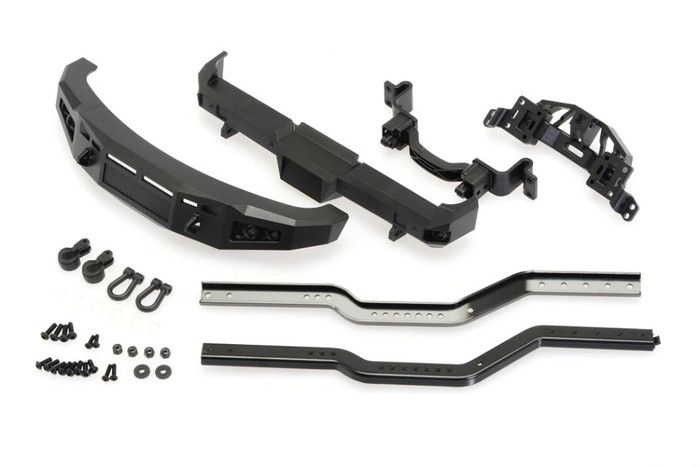 CEN Black Bumper Set, Front and Rear, for Ford F450 SD, CD0450