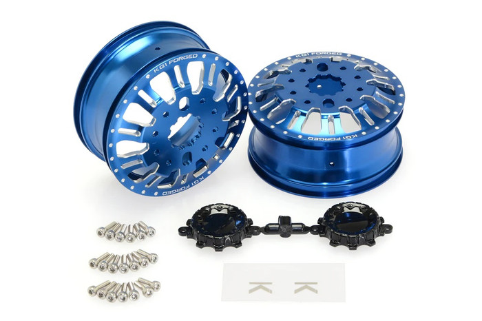 CEN Blue KG1 KD004 CNC Metal Rear Dually Wheels for DL-Series Ford F450, CKD0656, CEGCKD0656