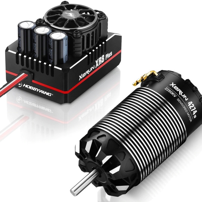 Hobbywing XR8 Plus G2s ESC Combo w/Xerun 4274 SD G3 2250KV Motor, 38020504, HWI38020504