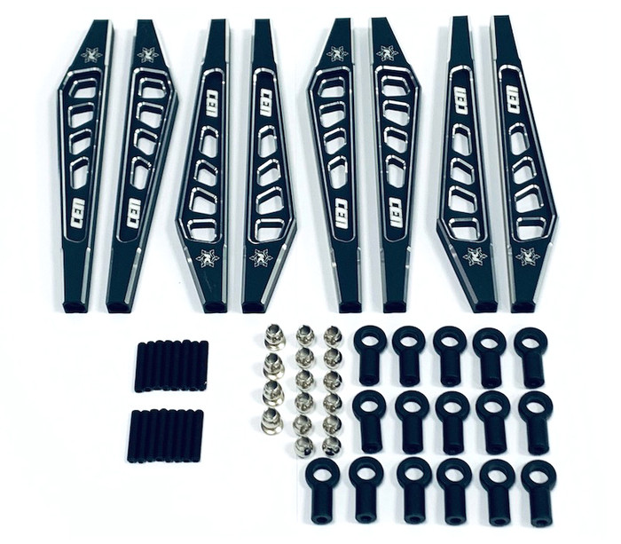 CEN KAOS Aluminum Suspension Linkage Set for F250 Lifted Chassis - Black, CKD0380, CEGCKD0380