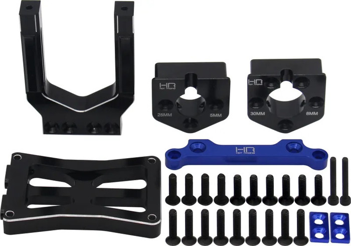 Hot Racing 25mm or 30mm Sliding Motor Mount for Traxxas X-Maxx/XRT 8S, HRAXMX38AX01