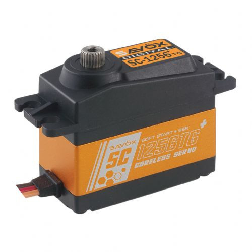 Savox SC-1256TGP Standard Size Coreless Digital Servo with Soft Start, SAVSC1256TGP