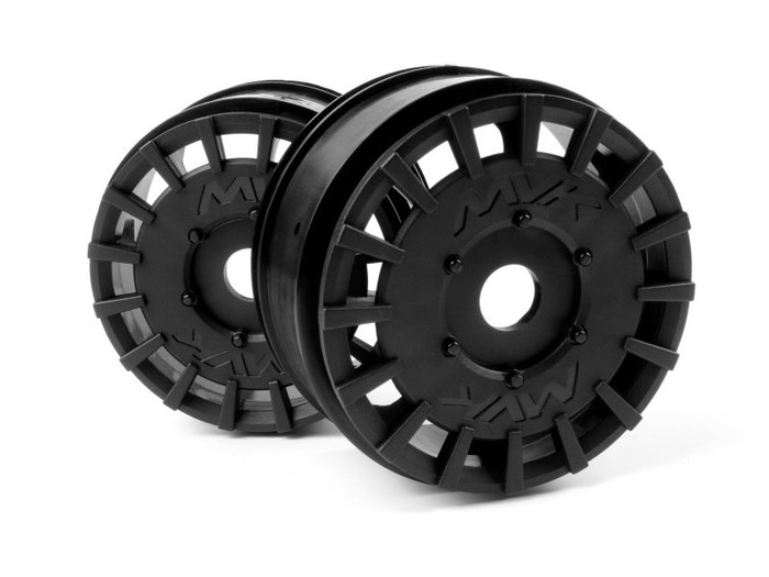 Maverick Black Wheels for QuantumRX Rally Car, 150365, MVK150365