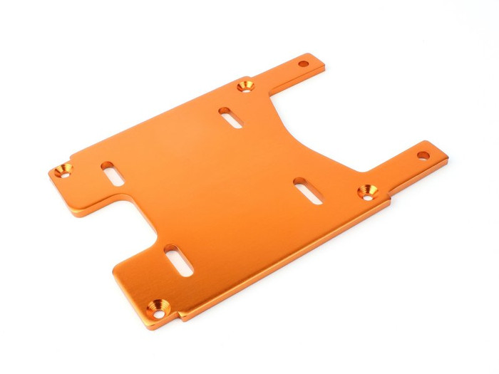 GPM Aluminium Front Bulkhead Plate Für HPI Savage XS Flux – 2-teilig In Orange, Tuning-Ersatzteil
