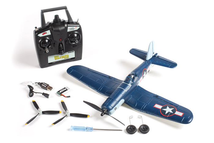 Rage F4U Corsair Jolly Rogers Micro RTF Airplane V2 w/PASS, A1301V2, RGRA1301V2