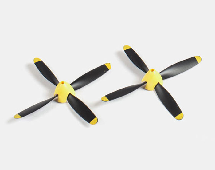 Rage 4-Blade Propeller Set for P-51D Obsession Mustang Micro, A1364