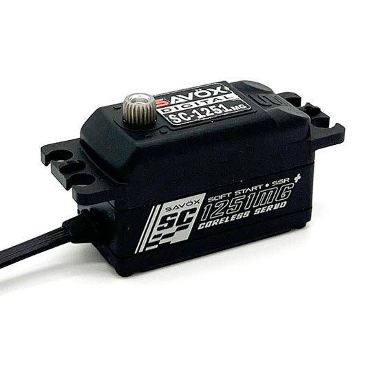 Savox SC-1251MGP-BE "Plus" Low Profile High Speed Metal Gear Digital Servo Black Edition, SAVSC1251MGP-BE