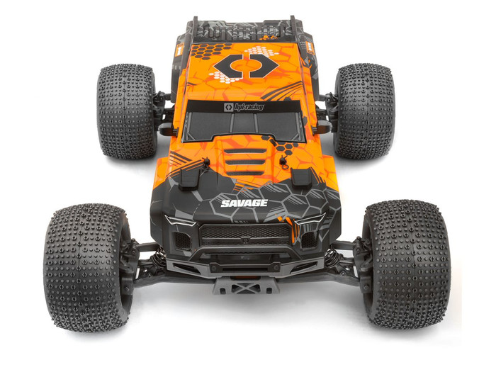 HPIサベージ、3チャンネル双葉4PK。 She Hulk Savage Integy Blue Heavy-Duty Rear Hub Carriers For HPI