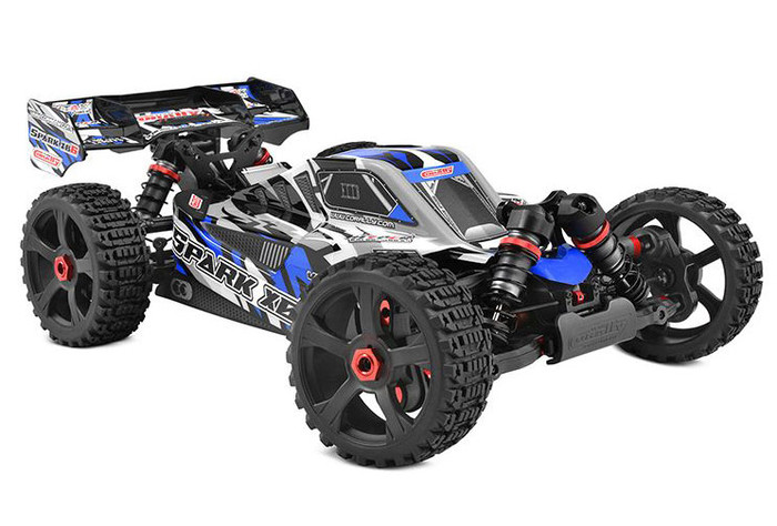 Team Corally Spark XB6 1/8 6S Basher Buggy Roller Chassis - Blue, C-00485-B