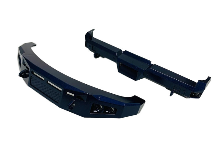 CEN KAOS Blue Galaxy Front and Rear Bumper Set for F250 and F450, CKD0493, CEGCKD0493