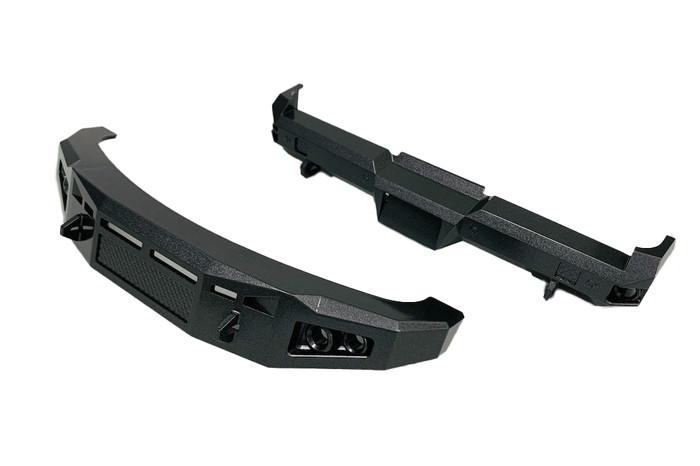 CEN KAOS Grey Titanium Front and Rear Bumper Set for F250 and F450, CKD0494, CEGCKD0494