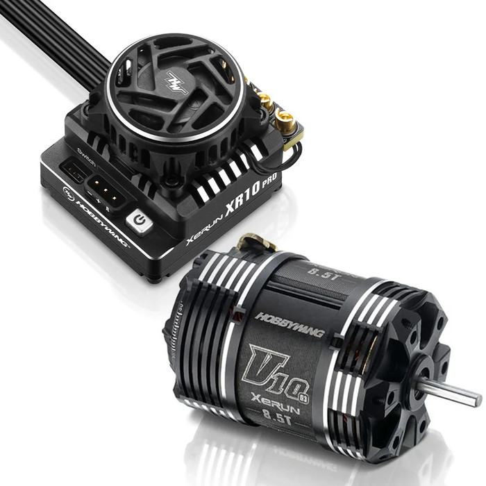 Hobbywing XR10 Pro G3 ESC + V10 G3 7.5T Modified Motor Combo, 38020451, HWI38020451