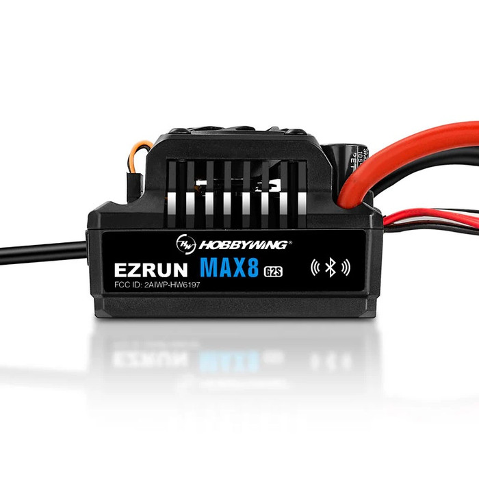 Hobbywing EzRun MAX 8 G2 ESC with XT90 Connector and Bluetooth, 30103205, HWI30103205