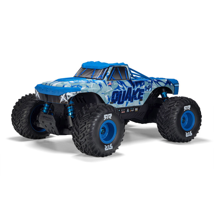 Arrma 1/8 ARRMA QUAKE 4S DSC 4X4 RTR Brushless Monster Truck - Blue