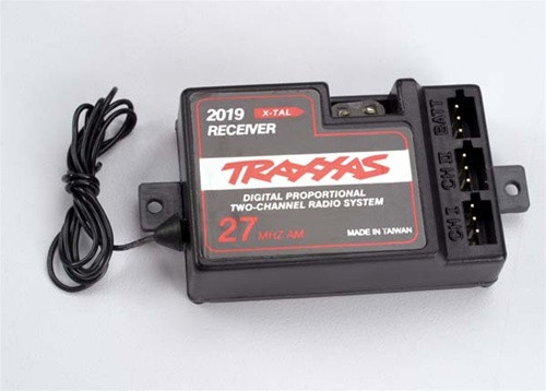 Traxxas 2-Ch Receiver 27Mhz without BEC, 2019, TRA2019