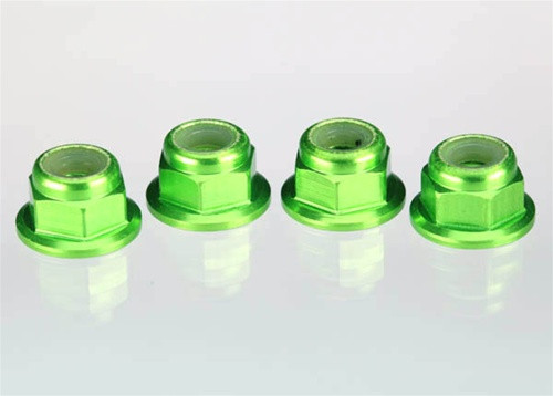 Traxxas Aluminum Nuts (4mm, Green Anodized), 1747G, TRA1747G