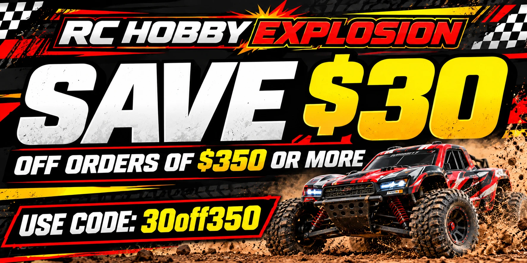 Save $30 off orders of $350 or more. Use code 30off350