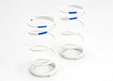 Traxxas White GTR Shock Spring Rear (1.6 rate Blue) for the Nitro Jato ...