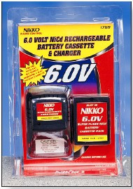 Nikko 6.0v battery cassette and charger