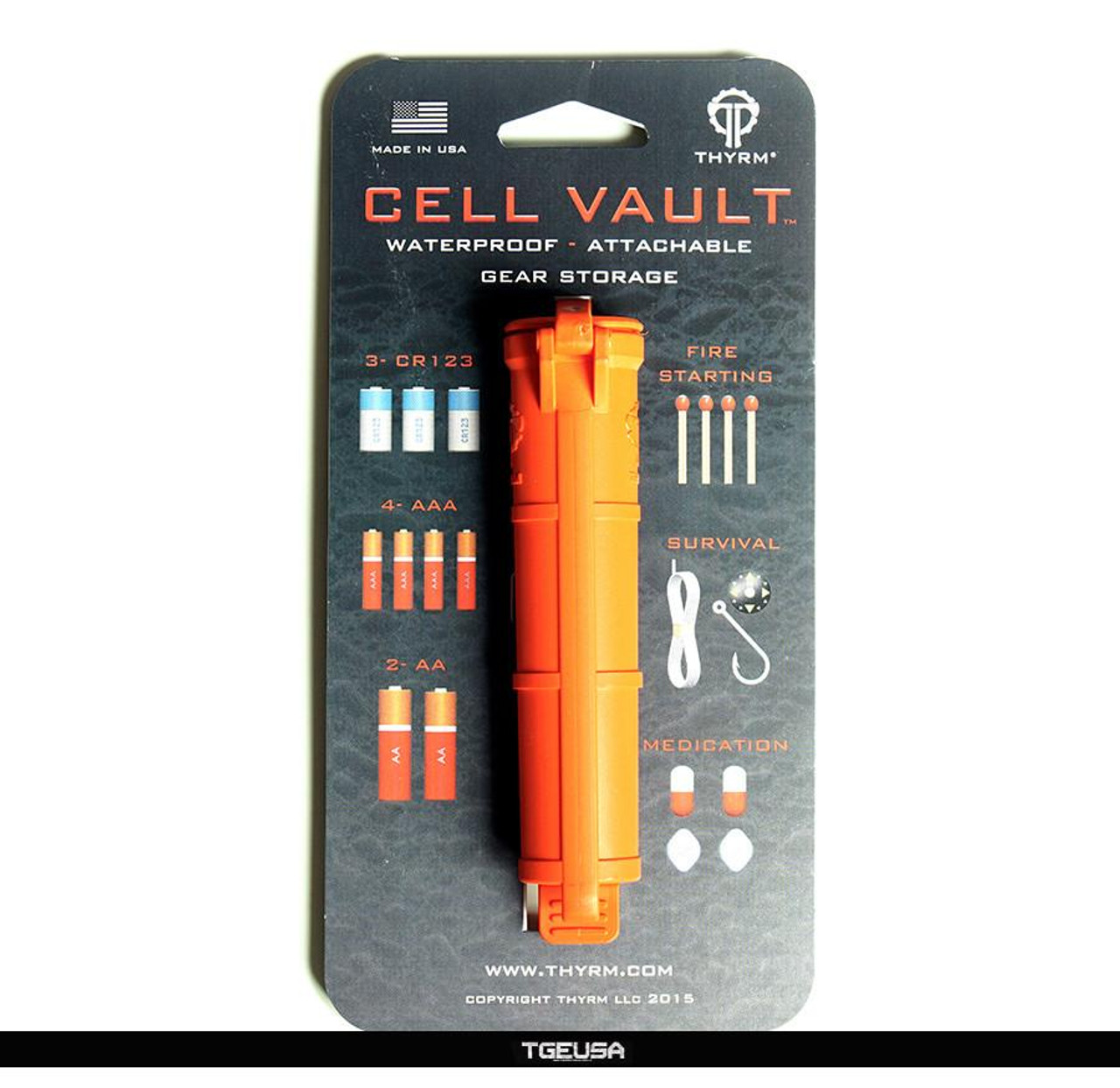 Thyrm Cell Vault Gear Storage - Rescue Orange