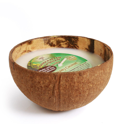 Mango Coconut Guava-  Coconut Bowl Candle