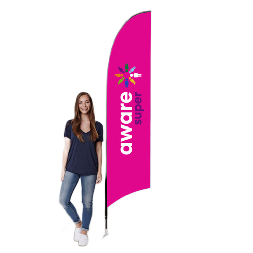 126746 - Feather Flag Kit with base- Corporate Stock