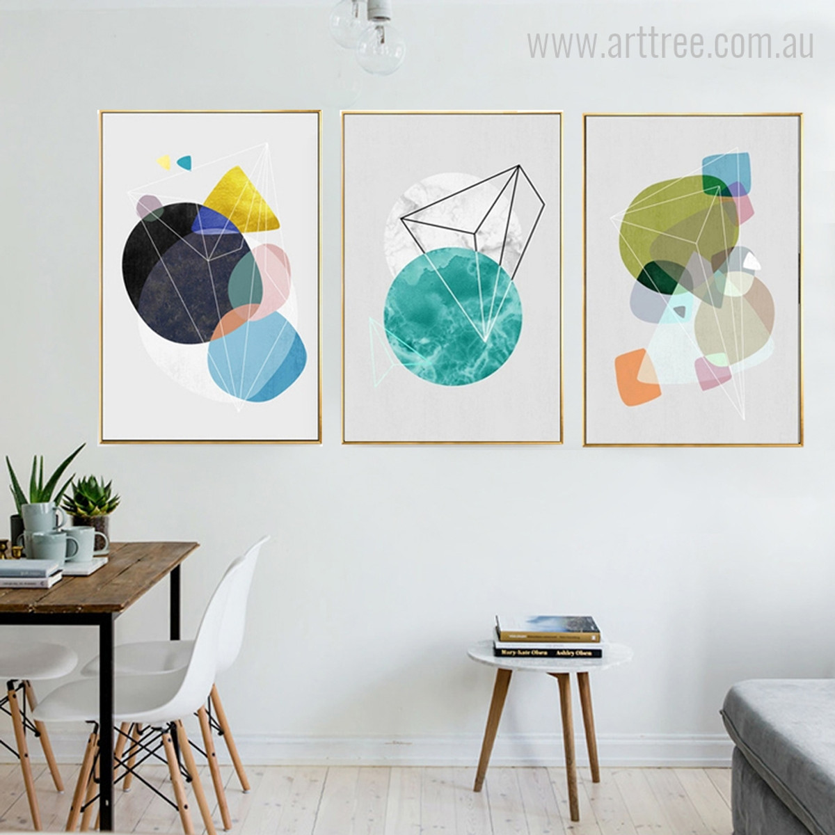 Abstract Geometric Shapes Minimalist Wall Art