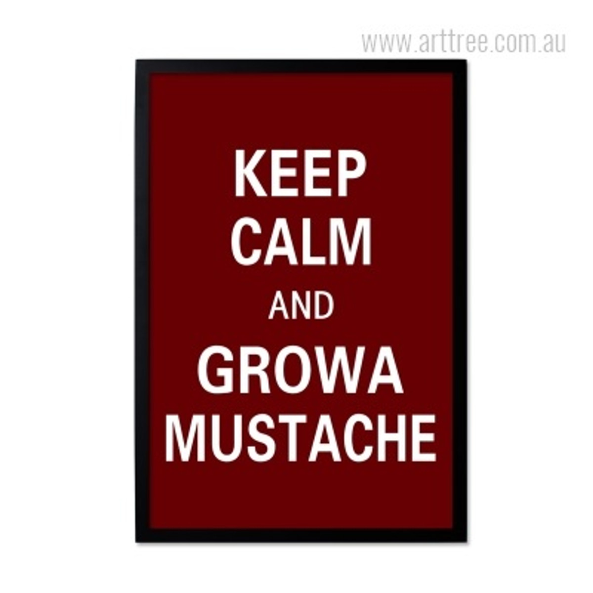 Keep Calm And Grow A Mustache Quote Design