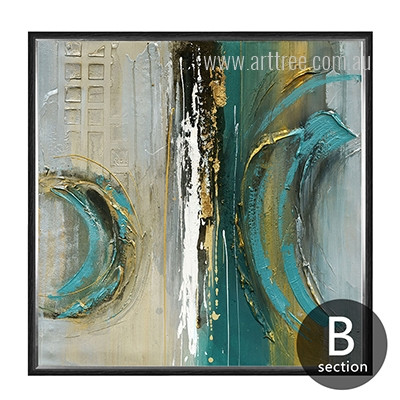 Abstract Green Squares