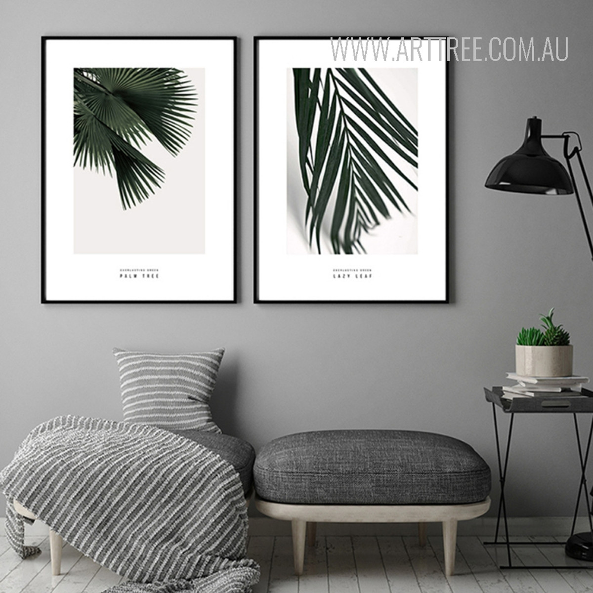 Palm Tree Leaves Botanical Canvas Prints