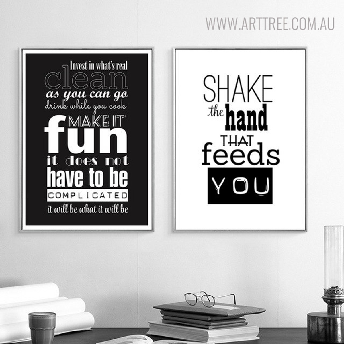 Shake the Hand Quotes Wall Artwork