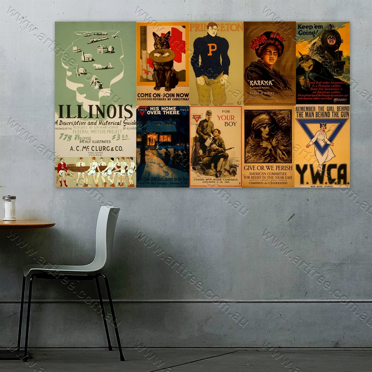 Karama Vintage Poster Collage