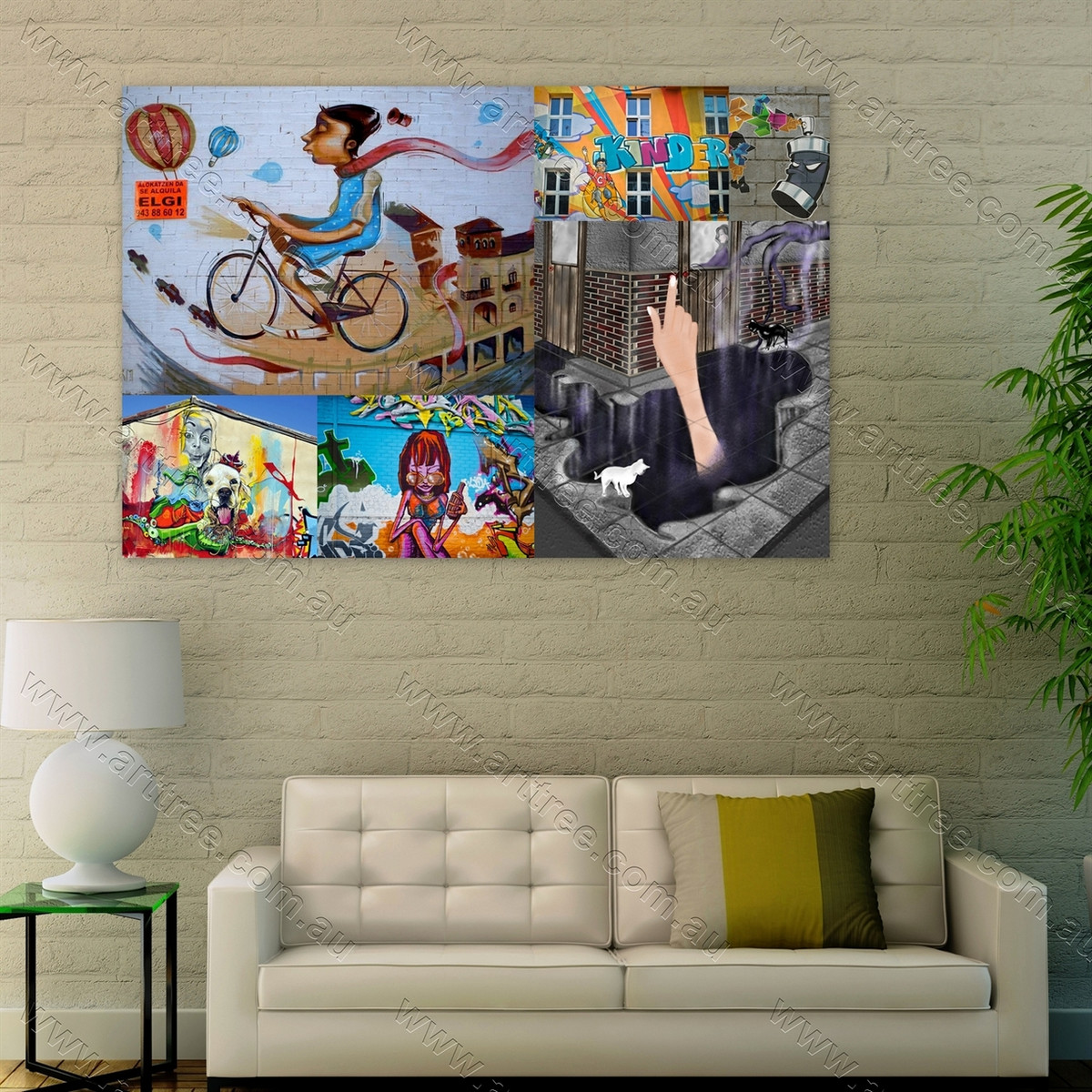 Kinder Urban Graffiti Collage