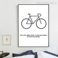 Inspiring Cycle Quote Rolled Digital Wall Art
