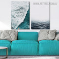 Seascape Ocean Waves Vintage Framed Artwork Photo 2 Piece Large Wall Art Canvas Prints www.arttree.com.au
