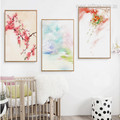 Red Cherry Blossom Wall Art